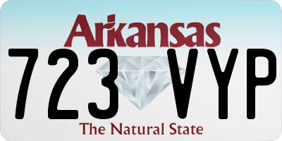 AR license plate 723VYP