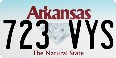 AR license plate 723VYS