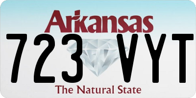AR license plate 723VYT