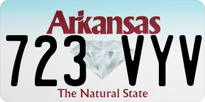 AR license plate 723VYV