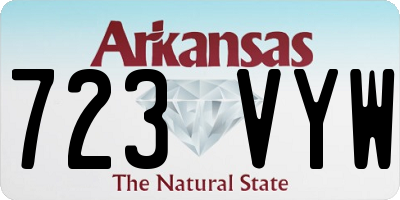 AR license plate 723VYW