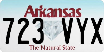 AR license plate 723VYX