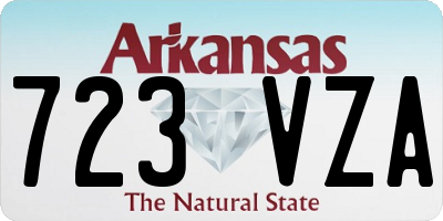 AR license plate 723VZA