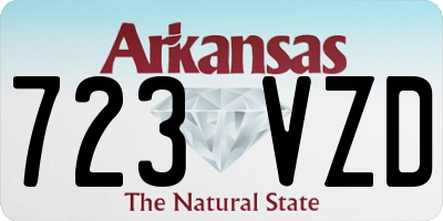 AR license plate 723VZD