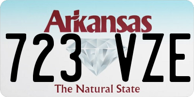 AR license plate 723VZE