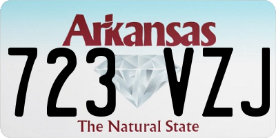 AR license plate 723VZJ