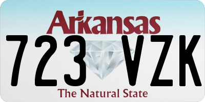 AR license plate 723VZK