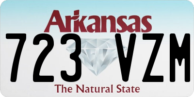 AR license plate 723VZM