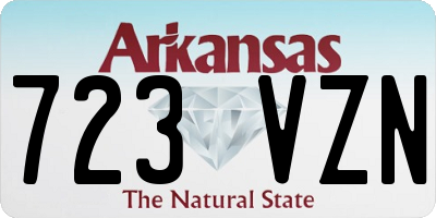 AR license plate 723VZN