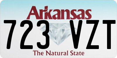 AR license plate 723VZT
