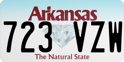 AR license plate 723VZW