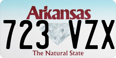 AR license plate 723VZX