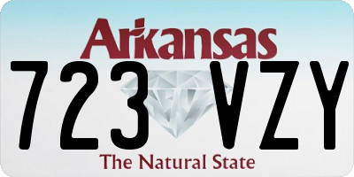 AR license plate 723VZY