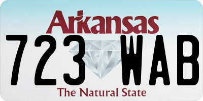 AR license plate 723WAB