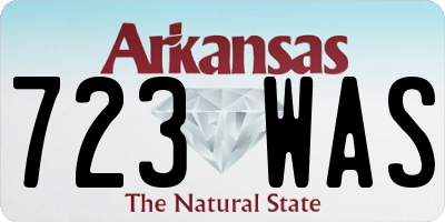 AR license plate 723WAS