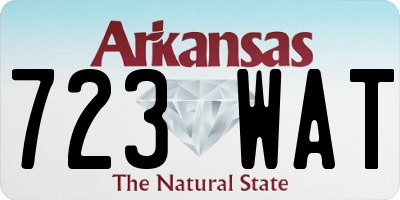 AR license plate 723WAT