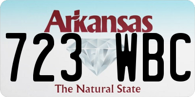 AR license plate 723WBC