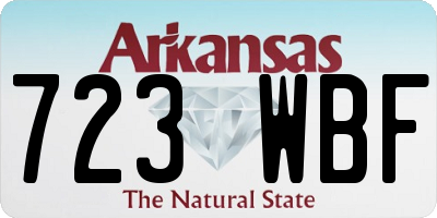 AR license plate 723WBF