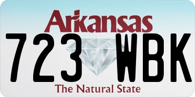 AR license plate 723WBK