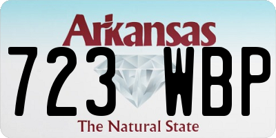 AR license plate 723WBP