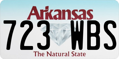 AR license plate 723WBS