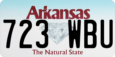 AR license plate 723WBU