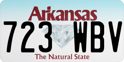 AR license plate 723WBV