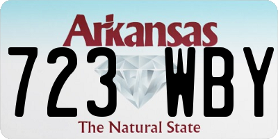 AR license plate 723WBY
