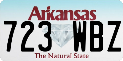 AR license plate 723WBZ