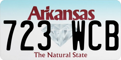AR license plate 723WCB