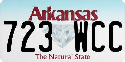 AR license plate 723WCC