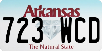 AR license plate 723WCD