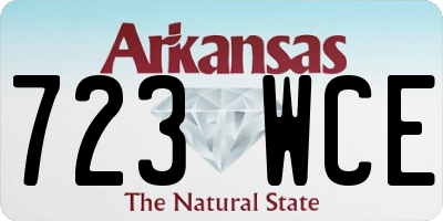 AR license plate 723WCE