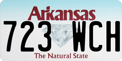 AR license plate 723WCH
