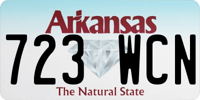 AR license plate 723WCN
