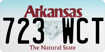AR license plate 723WCT