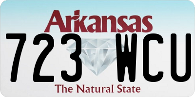 AR license plate 723WCU