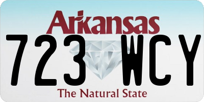 AR license plate 723WCY