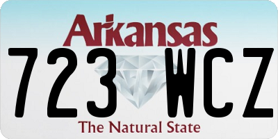 AR license plate 723WCZ