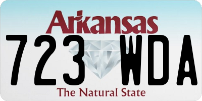 AR license plate 723WDA
