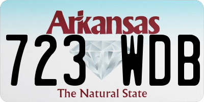 AR license plate 723WDB