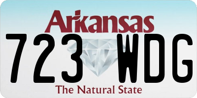 AR license plate 723WDG