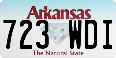 AR license plate 723WDI