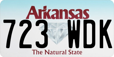 AR license plate 723WDK