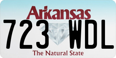 AR license plate 723WDL