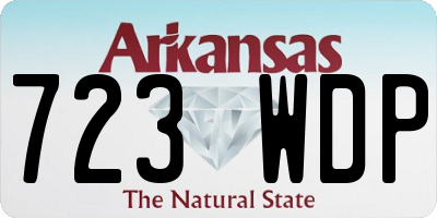 AR license plate 723WDP