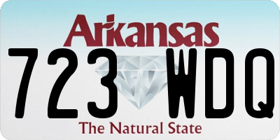 AR license plate 723WDQ