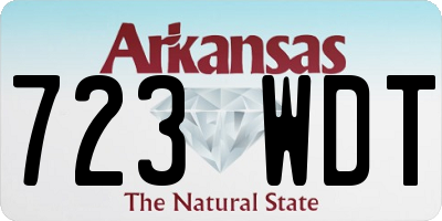 AR license plate 723WDT