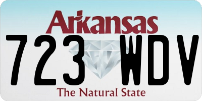 AR license plate 723WDV