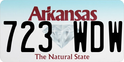 AR license plate 723WDW